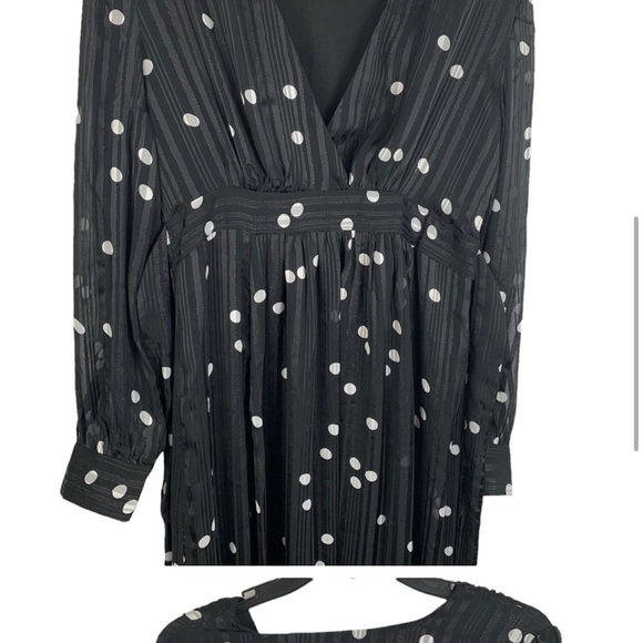 Nwt FRENCH Paris Sheer Polka Dot Dress - Picture 7 of 12